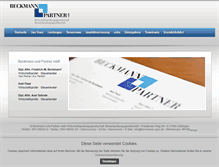Tablet Screenshot of beckmann-goettingen.de